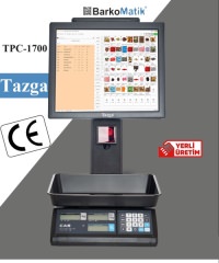 TAZGA TPC-1700MB POS TERAZİ / ÇİFT EKRAN /OKUYUCU / BARKOPOS PROGRAMLI - 1